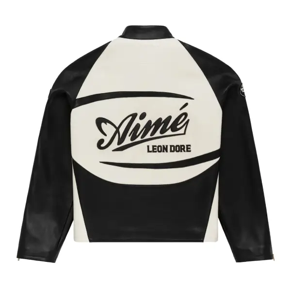 Aime Leon Dore Cafe Racer Leather Jacket